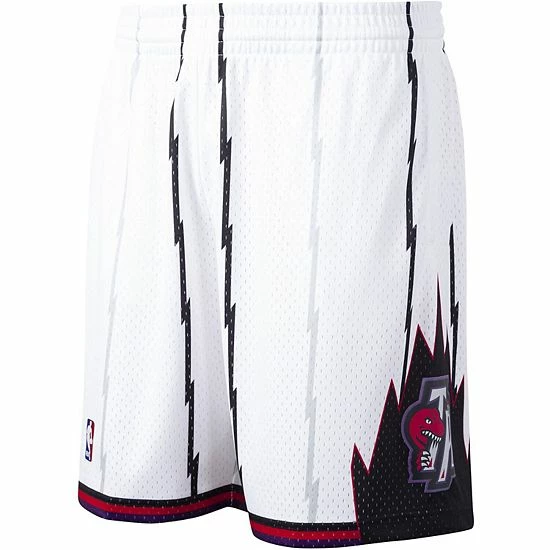 Coupon 😉 Unbranded Men's Mitchell & Ness White Toronto Raptors Hardwood Classics Swingman Shorts 🔥 - Image 3