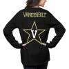 New 🎉 Unbranded 👩 Women's Pressbox Black Vanderbilt Commodores The Big 👕 Shirt Oversized Long Sleeve T-Shirt 🔔