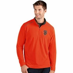 Best Pirce 🎁 Unbranded Men's Antigua San Francisco Giants Glacier Quarter-Zip Pullover 💯