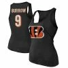 Outlet 🔥 Unbranded 👩 Women's Fanatics Branded Heathered Black Cincinnati Bengals Name & Number Tri-Blend Tank Top 👏