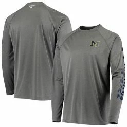 Best reviews of 😀 Unbranded Men's Columbia Charcoal Michigan Wolverines PFG Terminal Tackle Omni-Shade Long Sleeve T-Shirt 👏
