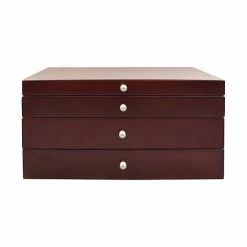 Top 10 ✔️ Unbranded Walnut Finish 2-Drawer Lift Top Jewelry Box 🎉
