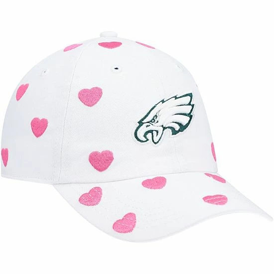 Hot Sale ✨ Unbranded Toddler 👧 Girls '47 White Philadelphia Eagles Surprise Clean Up Adjustable Hat 🎉 - Image 4