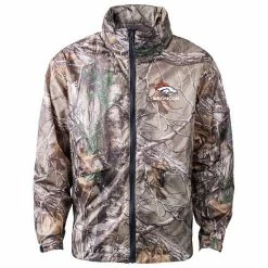 Best Sale 🧨 Unbranded Men's Dunbrooke Realtree Camo Denver Broncos Circle Sportsman Waterproof Packable Full-Zip Jacket ⌛