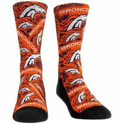Brand new 🎁 Unbranded 👩 Women's Rock Em 🧦 Socks Denver Broncos Logo Sketch Crew 🧦 Socks 🔥