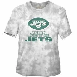 Outlet 😉 Unbranded 👩 Women's Junk Food Black New York Jets Team Spirit Tie-Dye T-Shirt 🔔