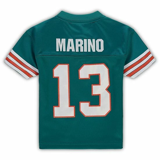 Top 10 ✔️ Unbranded Toddler Mitchell & Ness Dan Marino Aqua Miami Dolphins 1984 Retired Legacy Jersey 😍 - Image 4