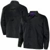Promo 🌟 Unbranded Men's NFL X Staple Black Minnesota Vikings Coaches Full-Snap Jacket 🔔