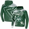 Budget 🌟 Unbranded Men's NFL X Staple Green New York Jets All Over Print Pullover Hoodie 🌟