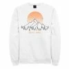 Top 10 🛒 Unbranded Juniors' Keep It Simple Snowy Mountain Sunset Sketch Fleece Sweatshirt 🌟