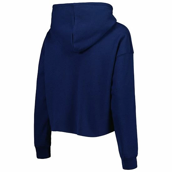 Flash Sale ๐ Unbranded ๐ฉ Women's Cuce Navy Denver Broncos Crystal Logo Cropped Pullover Hoodie ๐ฅฐ - Image 4