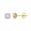 Top 10 ⌛ Unbranded 1/4 Carat T.W. Diamond Composite Round Stud Earrings Gold Tone 🧨