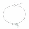 Cheap 😀 Unbranded Sterling Silver Infinity & Paw Print Anklet 🧨