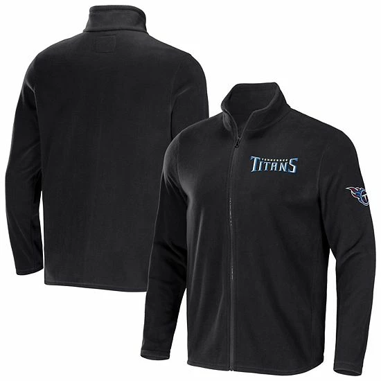 Budget 🧨 Unbranded Men's NFL X Darius Rucker Collection By Fanatics Black Tennessee Titans Polar Fleece Full-Zip Jacket 🥰 - Image 2