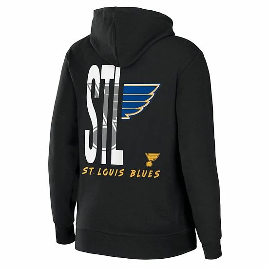 Promo ๐งจ Unbranded ๐ฉ Women's WEAR By Erin Andrews Black St. Louis Blues Sponge Fleece Full-Zip Hoodie โจ - Image 4
