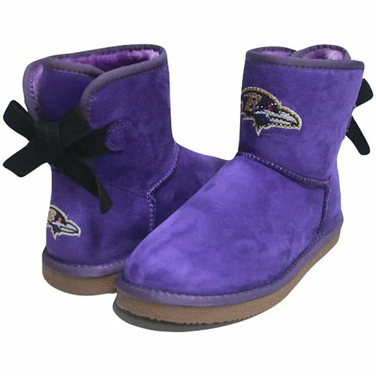 Brand new 🤩 Unbranded 👩 Women's Cuce Baltimore Ravens Low Team Ribbon 🥾 Boots 🔔 - Image 2