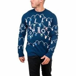 Buy ✨ Unbranded Men's FOCO Navy Dallas Cowboys Light-Up Ugly Sweater 🛒
