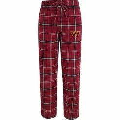 New 🤩 Unbranded Men's Concepts Sport Burgundy Washington Commanders Ultimate Plaid Flannel Pajama Pants ✔️