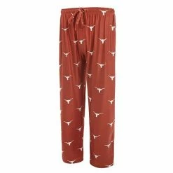 Wholesale 😉 Unbranded Men's Concepts Sport Texas Orange Texas Longhorns Logo Flagship Allover Print Pants 🧨