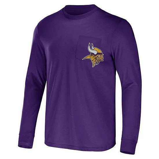 Promo ✔️ Unbranded Men's NFL X Darius Rucker Collection By Fanatics Purple Minnesota Vikings Team Long Sleeve T-Shirt 🧨 - Image 3