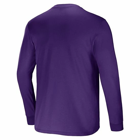 Promo ✔️ Unbranded Men's NFL X Darius Rucker Collection By Fanatics Purple Minnesota Vikings Team Long Sleeve T-Shirt 🧨 - Image 4