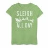 Cheapest 🤩 Unbranded 👧 Girls 7-16 "Sleigh All Day" Holiday Graphic Tee ✔️