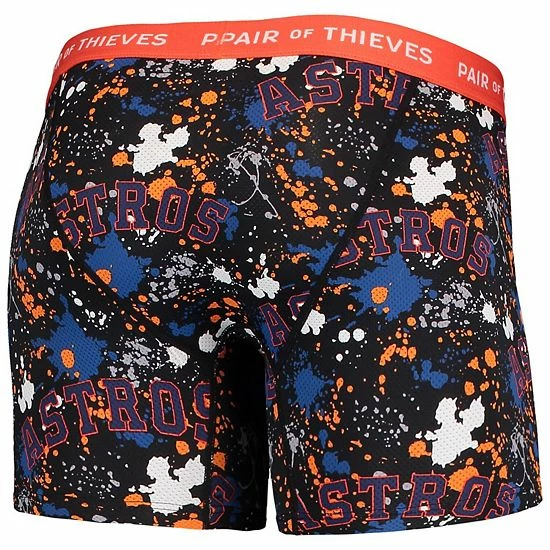 Best reviews of 🥰 Unbranded Men's Pair Of Thieves Black/Orange Houston Astros Super Fit 2-Pack Boxer Briefs Set 🤩 - Image 4