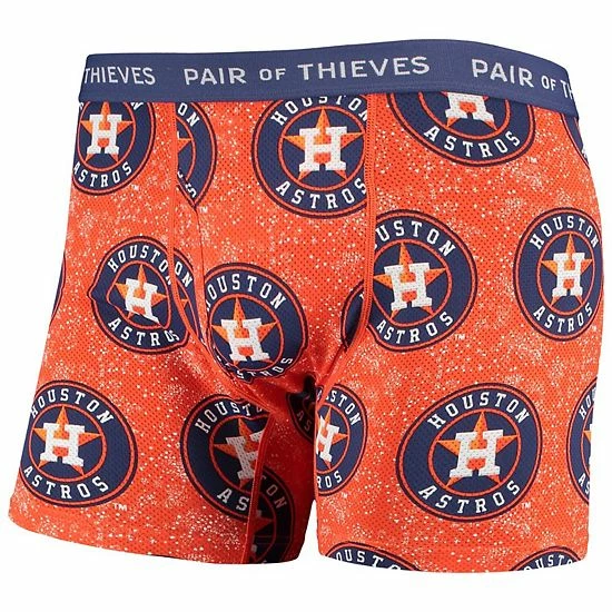 Best reviews of 🥰 Unbranded Men's Pair Of Thieves Black/Orange Houston Astros Super Fit 2-Pack Boxer Briefs Set 🤩 - Image 5