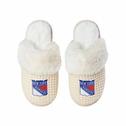 Discount 😀 Unbranded 👩 Women's FOCO New York Rangers Open Back Slippers ✔️