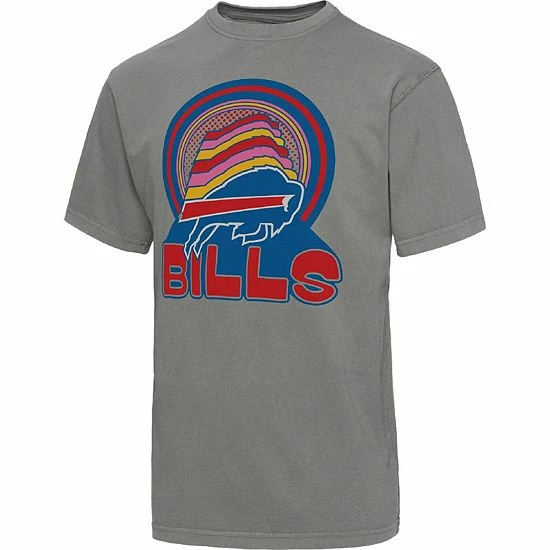 Wholesale 🤩 Unbranded Men's Junk Food Graphite Buffalo Bills Wonderland Infinity Vibe T-Shirt 🔥 - Image 2
