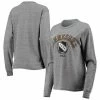 Flash Sale 😉 Unbranded 👩 Women's League Collegiate Wear Heathered Gray Tennessee Volunteers Seal Victory Falls Oversized Tri-Blend Long Sleeve T-Shirt 👏