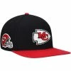 Hot Sale 💯 Unbranded Men's Pro Standard Black/Red Kansas City Chiefs 2Tone Snapback Hat 👏
