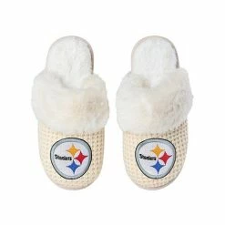 Budget 🎉 Unbranded 👩 Women's FOCO Pittsburgh Steelers Open Back Slippers 🎁