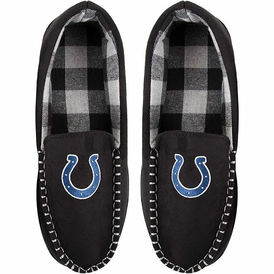 Buy ๐ Unbranded Men's FOCO Indianapolis Colts Team Logo Flannel Moccasin Slippers ๐