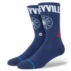 Flash Sale 👏 Unbranded Men's Stance Navy Chicago Cubs 2021 City Connect Crew 🧦 Socks ✨