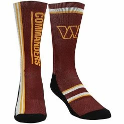 Hot Sale 👍 Unbranded Men's Rock Em 🧦 Socks Burgundy Washington Commanders Classic Uniform Crew 🧦 Socks 🥰