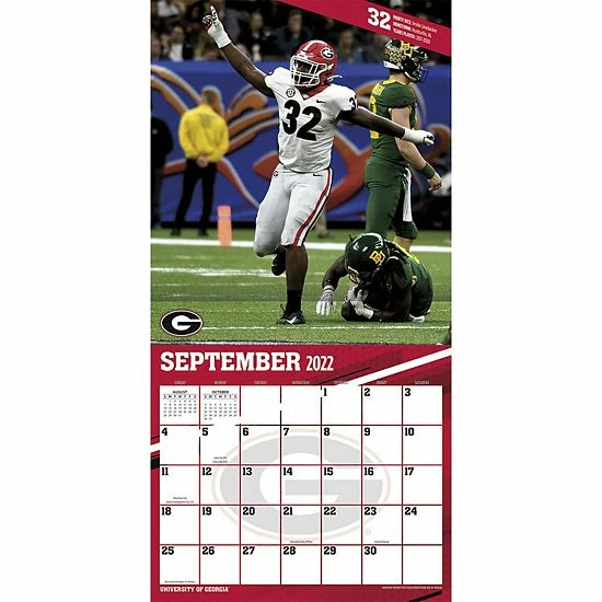 Budget 😉 Unbranded Georgia Bulldogs 2023 16-Month Team Wall Calendar 🎁 - Image 4