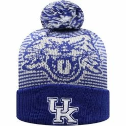 Best reviews of 👍 Unbranded Youth Top Of The World Royal Kentucky Wildcats Line Up Cuffed Knit Hat With Pom ✨