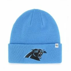 New 🥰 Unbranded Youth '47 Blue Carolina Panthers Basic Cuffed Knit Hat ⭐