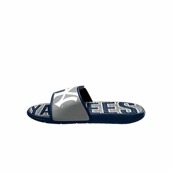 Budget ❤️ Unbranded Men's FOCO New York Yankees Logo Gel Slide 🩴 Sandals ✨ - Image 3