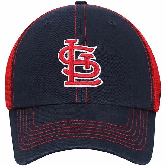 Coupon 👏 Unbranded Men's '47 Navy/Red St. Louis Cardinals Trawler Clean Up Trucker Hat 😀 - Image 3