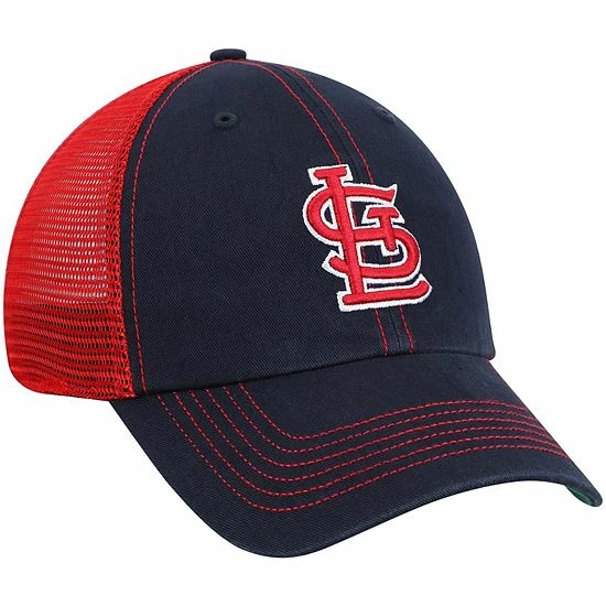 Coupon 👏 Unbranded Men's '47 Navy/Red St. Louis Cardinals Trawler Clean Up Trucker Hat 😀 - Image 4