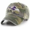 Promo ⭐ Unbranded Men's '47 Camo Baltimore Ravens Woodland Clean Up Adjustable Hat 🤩