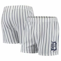 New ⌛ Unbranded Men's Concepts Sport White Detroit Tigers Vigor Boxer Shorts ⌛