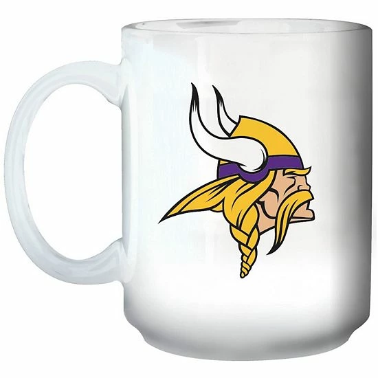 Budget 🎁 Unbranded Minnesota Vikings 15oz. Primary Logo Mug ✨ - Image 2