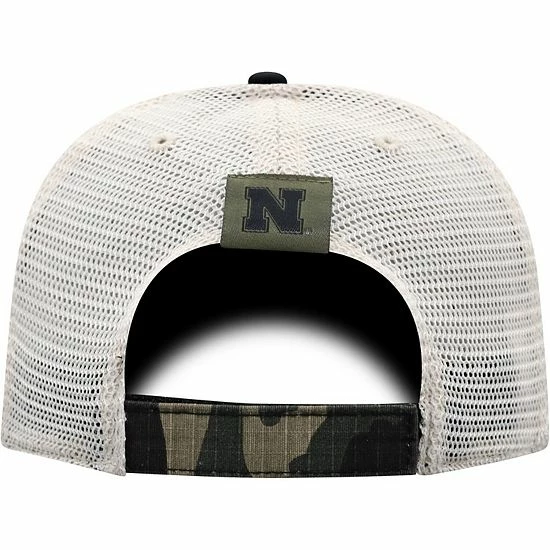 Discount 🎁 Unbranded Men's Top Of The World Camo/Cream Nebraska Huskers OHT Military Appreciation Shield Trucker Adjustable Hat ✔️ - Image 5