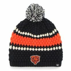 Best Sale 🤩 Unbranded 👩 Women's '47 Navy Chicago Bears Leslie Beanie With Pom 😀