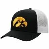 Flash Sale 🔥 Unbranded Men's Top Of The World Black/White Iowa Hawkeyes Trucker Snapback Hat 😀