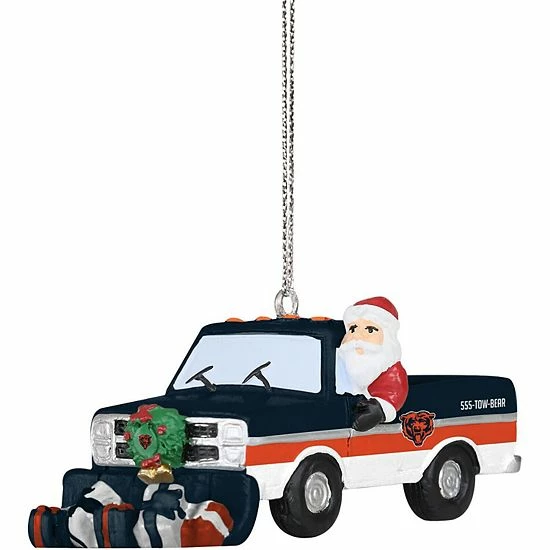 New ❤️ Unbranded FOCO Chicago Bears Snow Plow Ornament ❤️