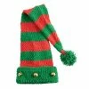 Brand new 🎉 Unbranded Men's Green & Red Striped Teddy With Jingle Bells Sleep Cap 🧨